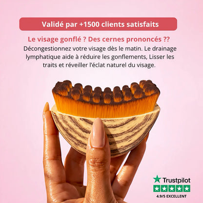 Brosse de drainage lymphatique visage VitaPulsea™️